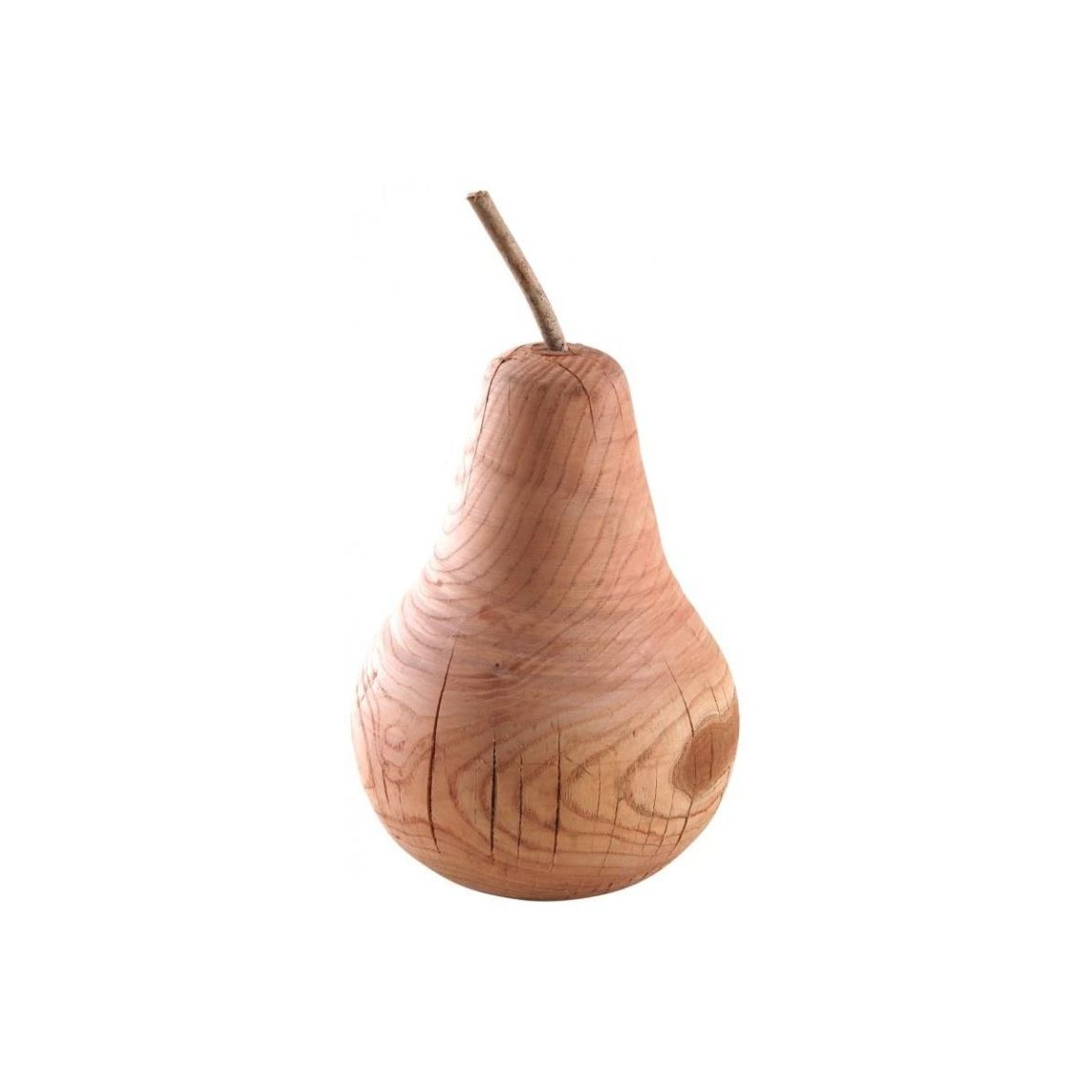 Poire décorative en cèdre rouge massif main product photo