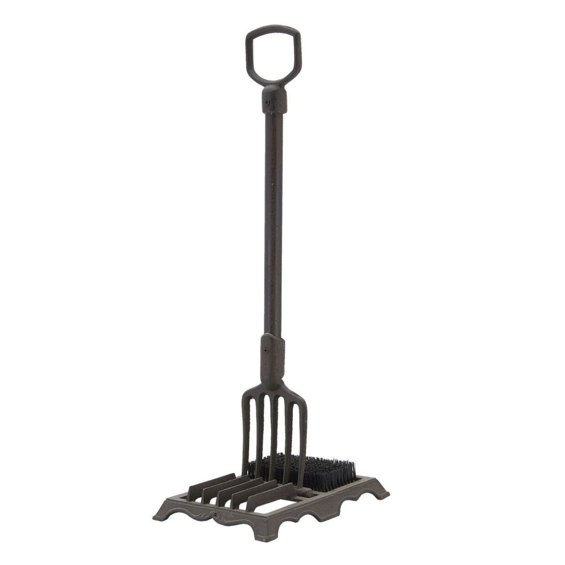 Grille gratte pieds + brosse extérieur main product photo