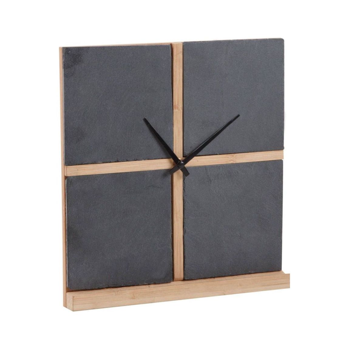 Horloge ardoise et bambou main product photo