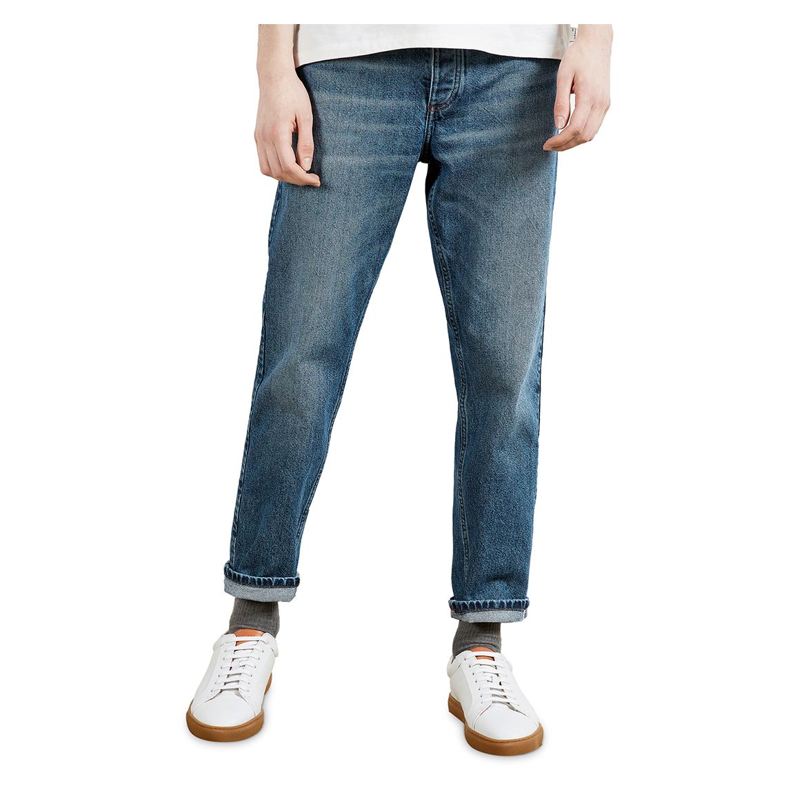 Jean slim Peribar bleu foncé main product photo