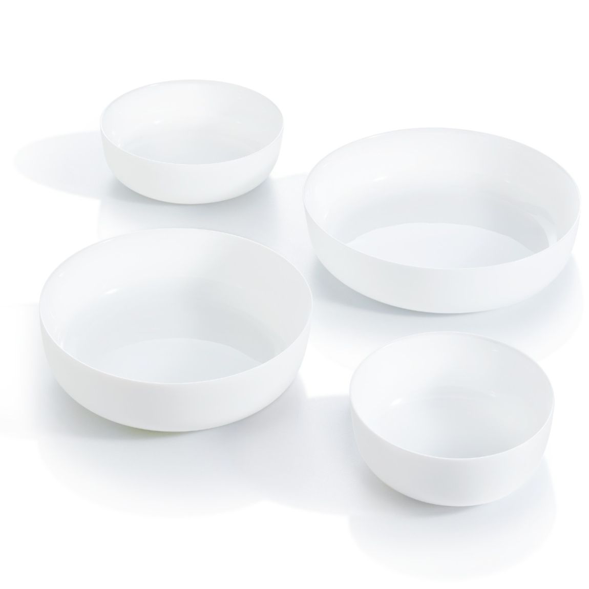 Lot de 4 plats de cuisson ronds en Opale culinaire (2x18cm et 2x22cm) main product photo