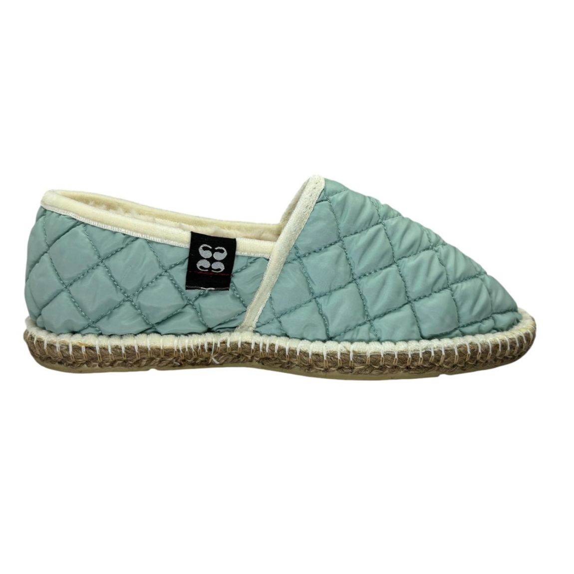 Espadrilles-chaussons Fourrées Matelassées Bleues main product photo
