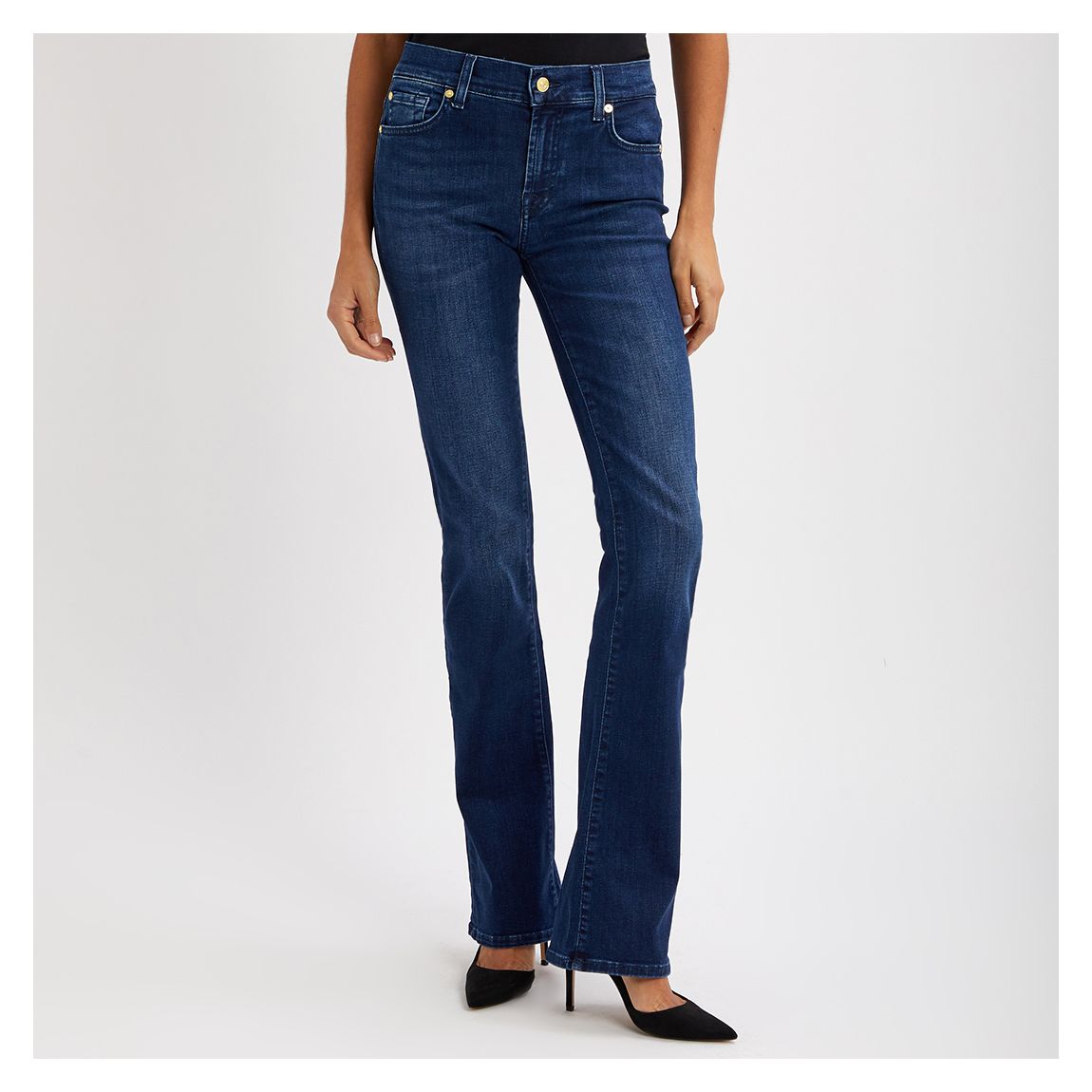 Jean Stretch Bootcut Bleu Foncé main product photo