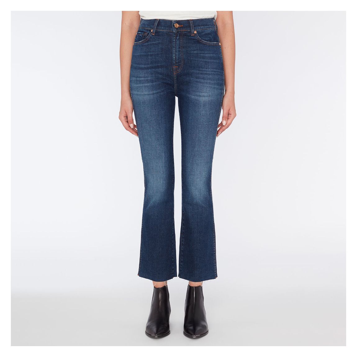 Jean stretch Slim Kick bleu foncé main product photo