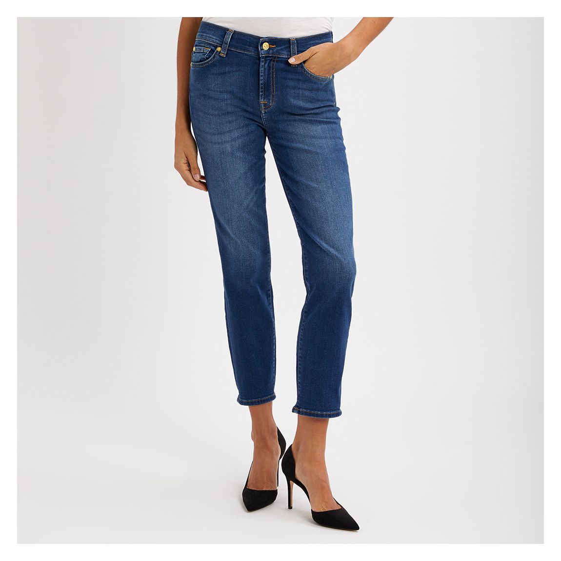 Jean Slim Stretch Roxanne Bleu Foncé main product photo