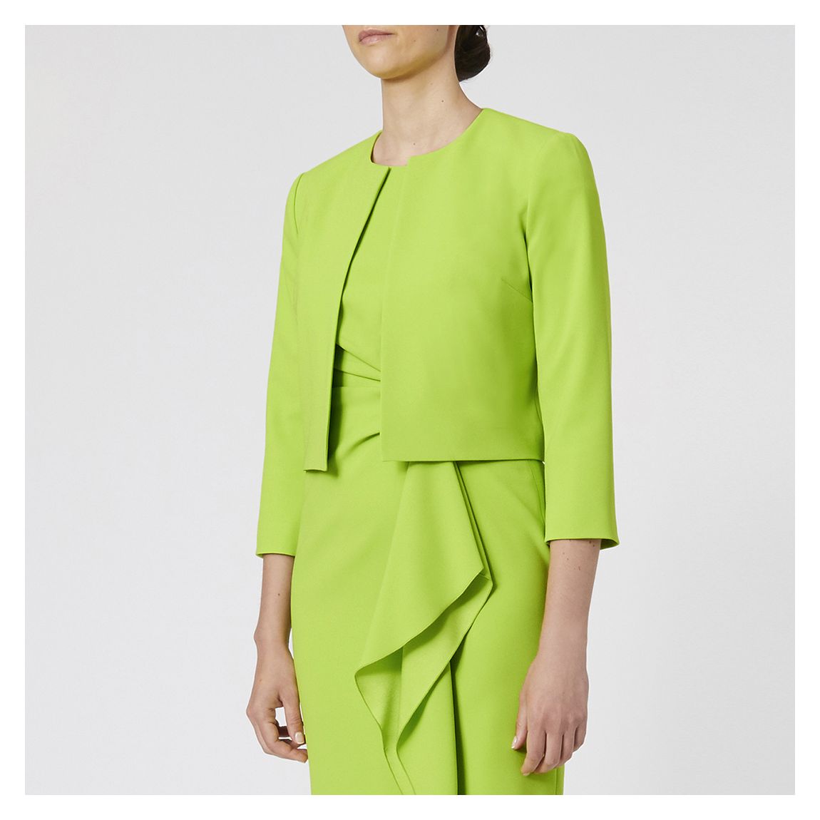 Veste Croisée Vert Lime main product photo
