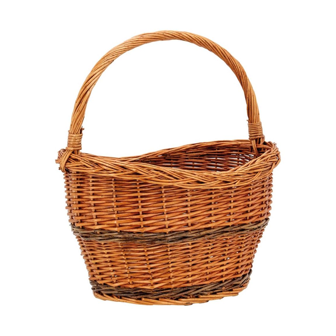 Panier de marché en osier "Cottage Charm" main product photo