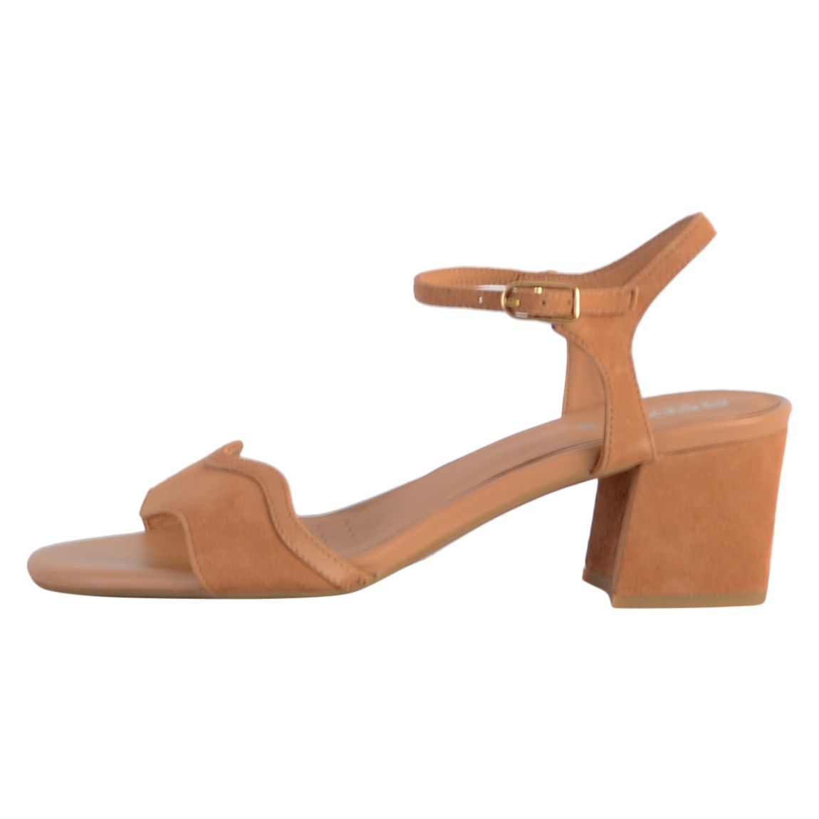 Sandales à Talon Cuir Eraklia Camel main product photo