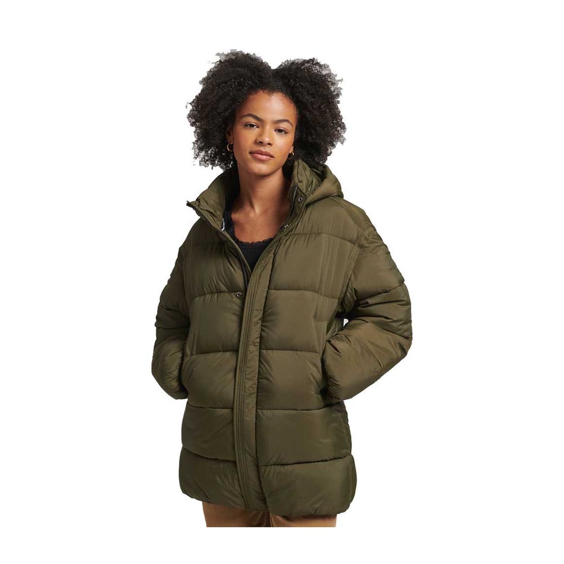 Veste parka matelassée Olive Cocoon main product photo