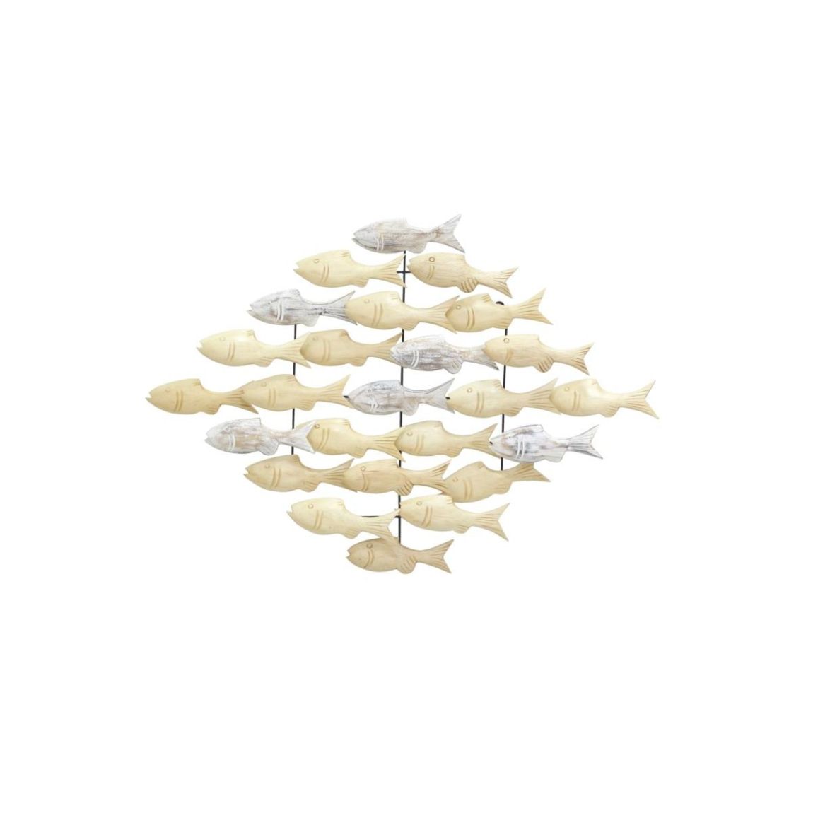 Banc de poissons en albasia main product photo
