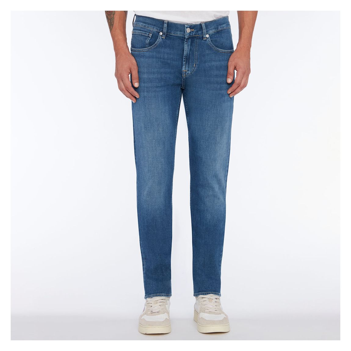Jean Stretch Slimmy Mid Blue Wash main product photo