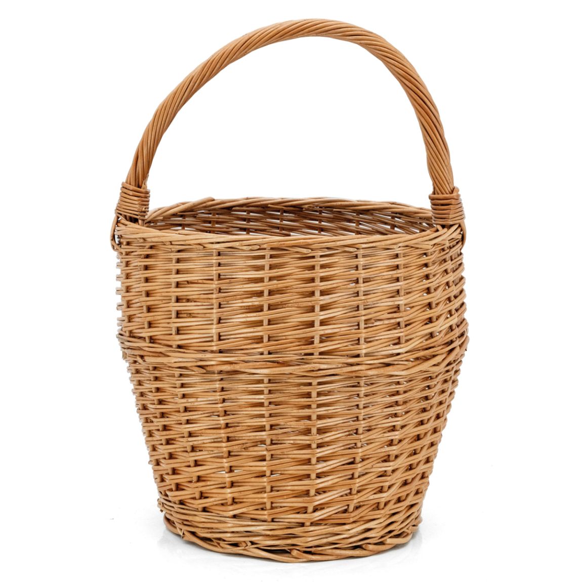 Panier rond en osier buff 30 cm main product photo