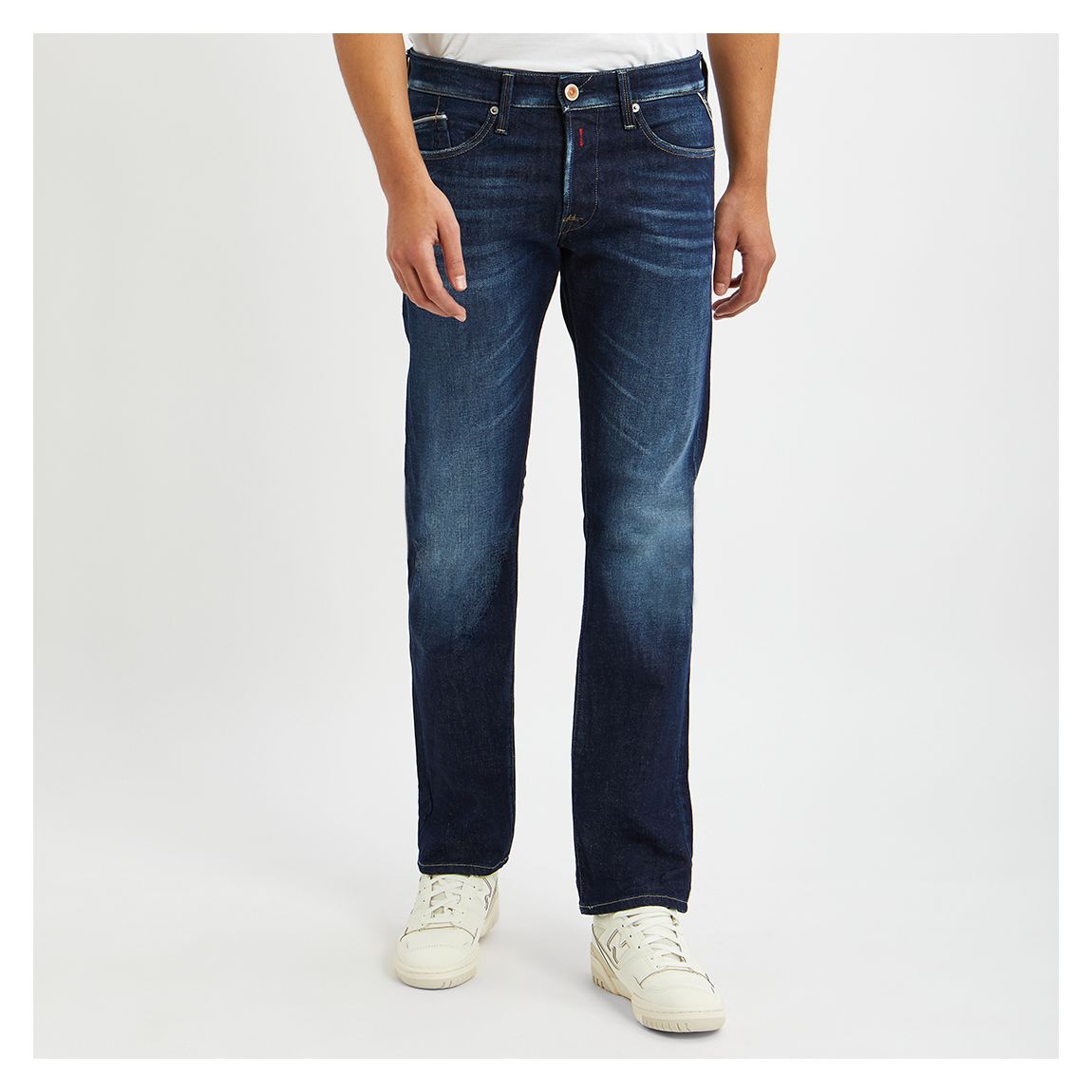Jean stretch droit bleu foncé Waitom main product photo