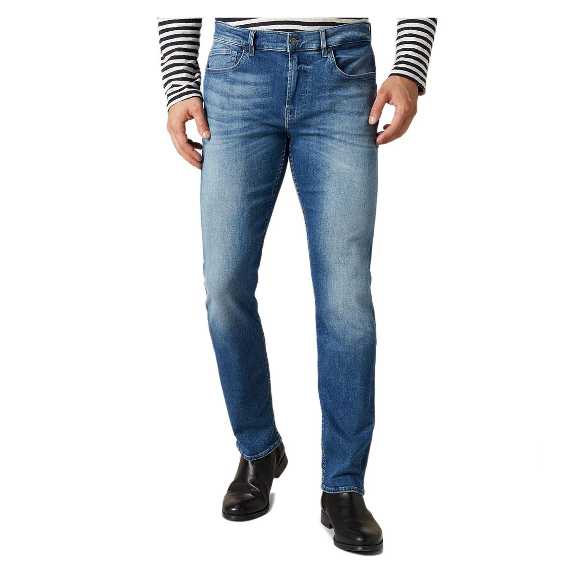 jean stretch slimmy confort bleu main product photo